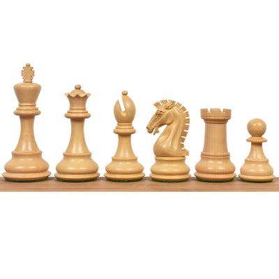 Combo of 3.9" Craftsman Series Staunton Chess Set - Pieces in Bud Rosewood with Board and Box