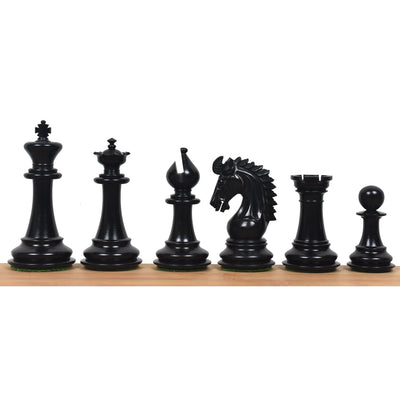 Slightly Imperfect 3.7" Emperor Series Staunton Chess Set - Chess Pieces Only- Double Weighted Ebony Wood