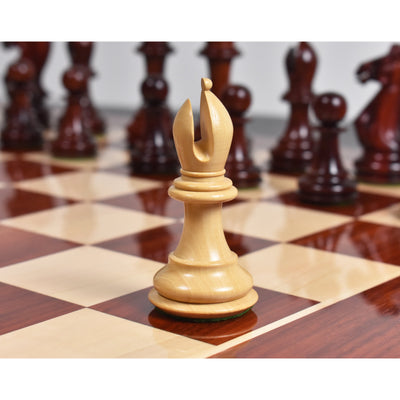 4.1" Traveller Staunton Luxury Chess Set - Chess Pieces Only-Triple Weighted Ebony Wood