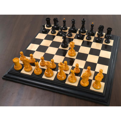 Slightly Imperfect 1950s' Fischer Dubrovnik Chess Set - Chess Pieces Only - Antiqued Boxwood - 3.8 " King