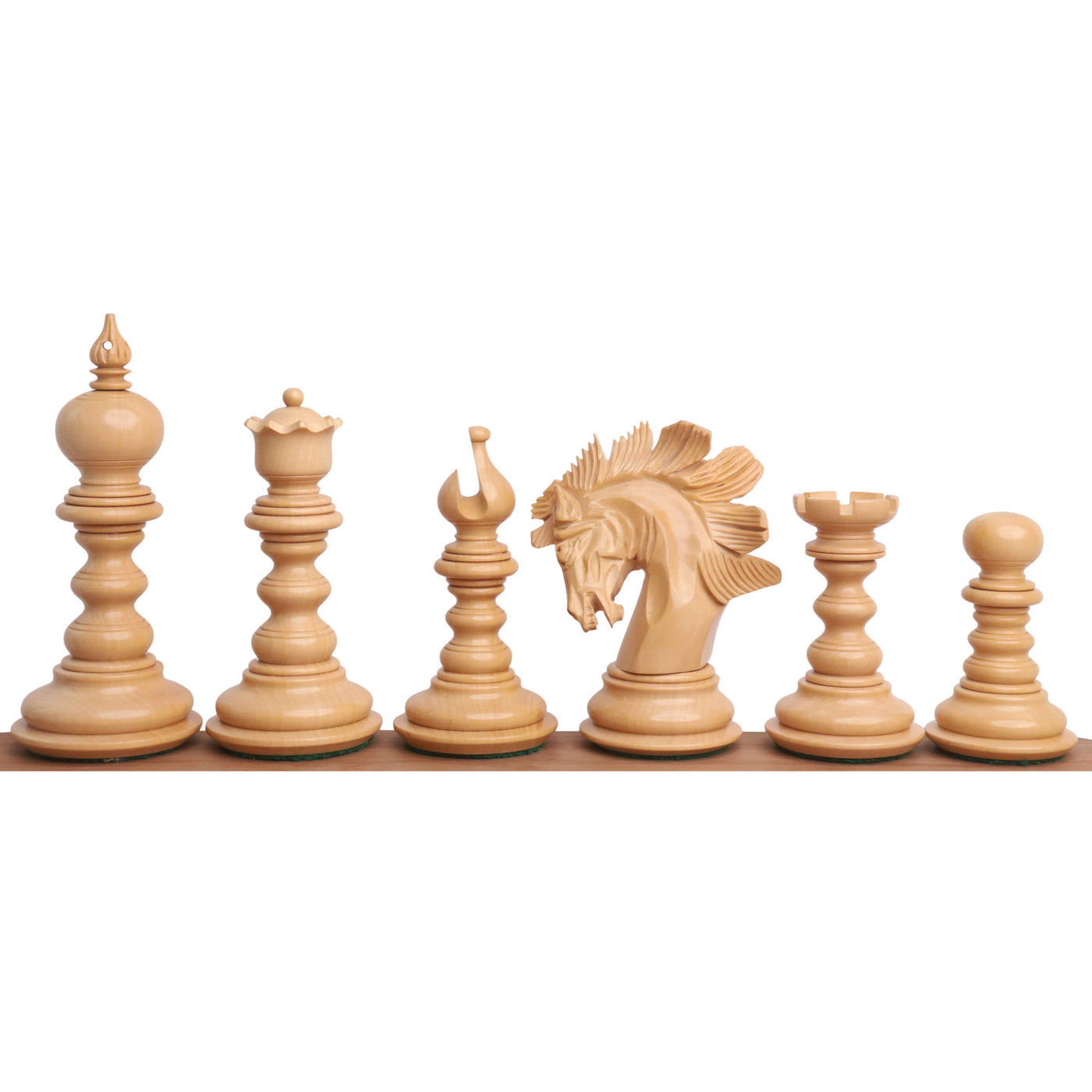 4.3" Marengo Luxury Staunton Chess Set - Chess Pieces Only- Bud Rosewood Triple Weight