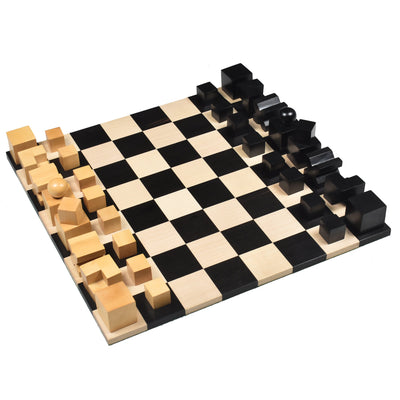 Reproduced 1923 Bauhaus chess pieces Only Absract set