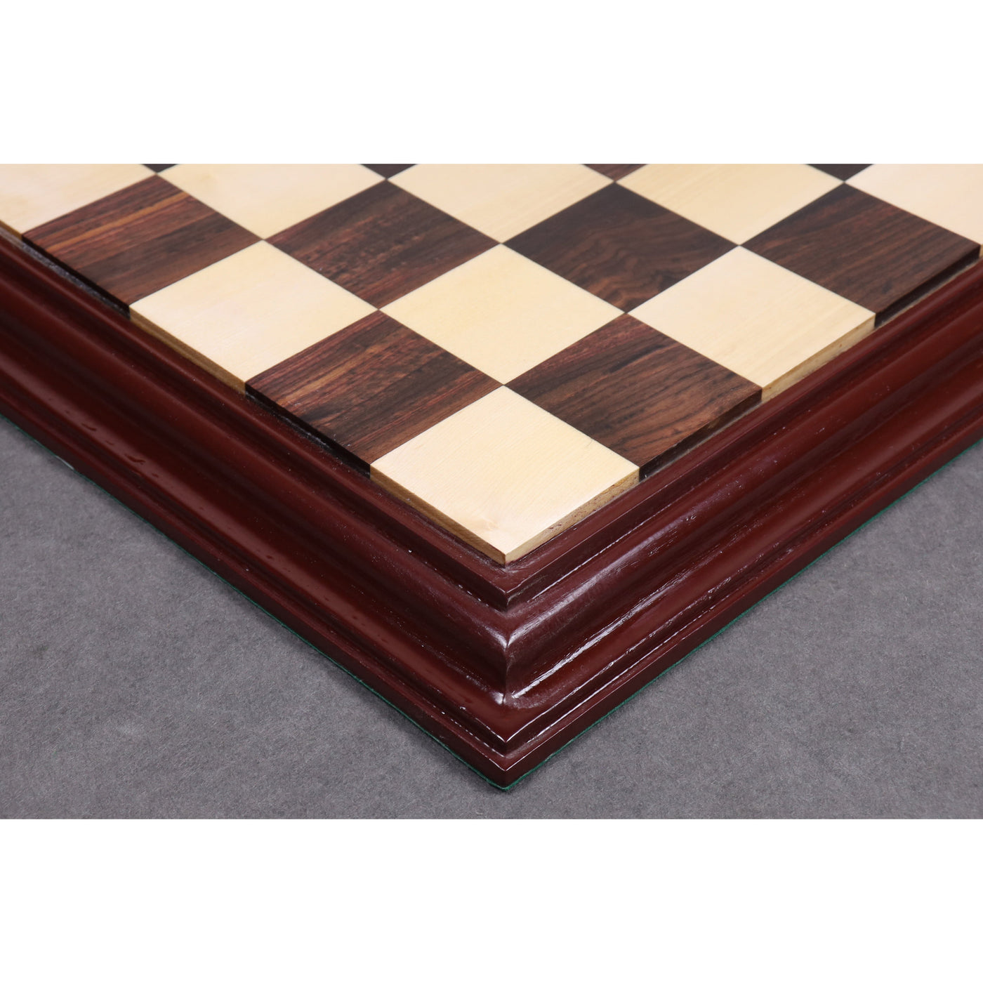 Rosewood & Maple Wood Luxury Chess board with Carved Border  -   Chess Storage Box - Travel Chess Set Magnetic