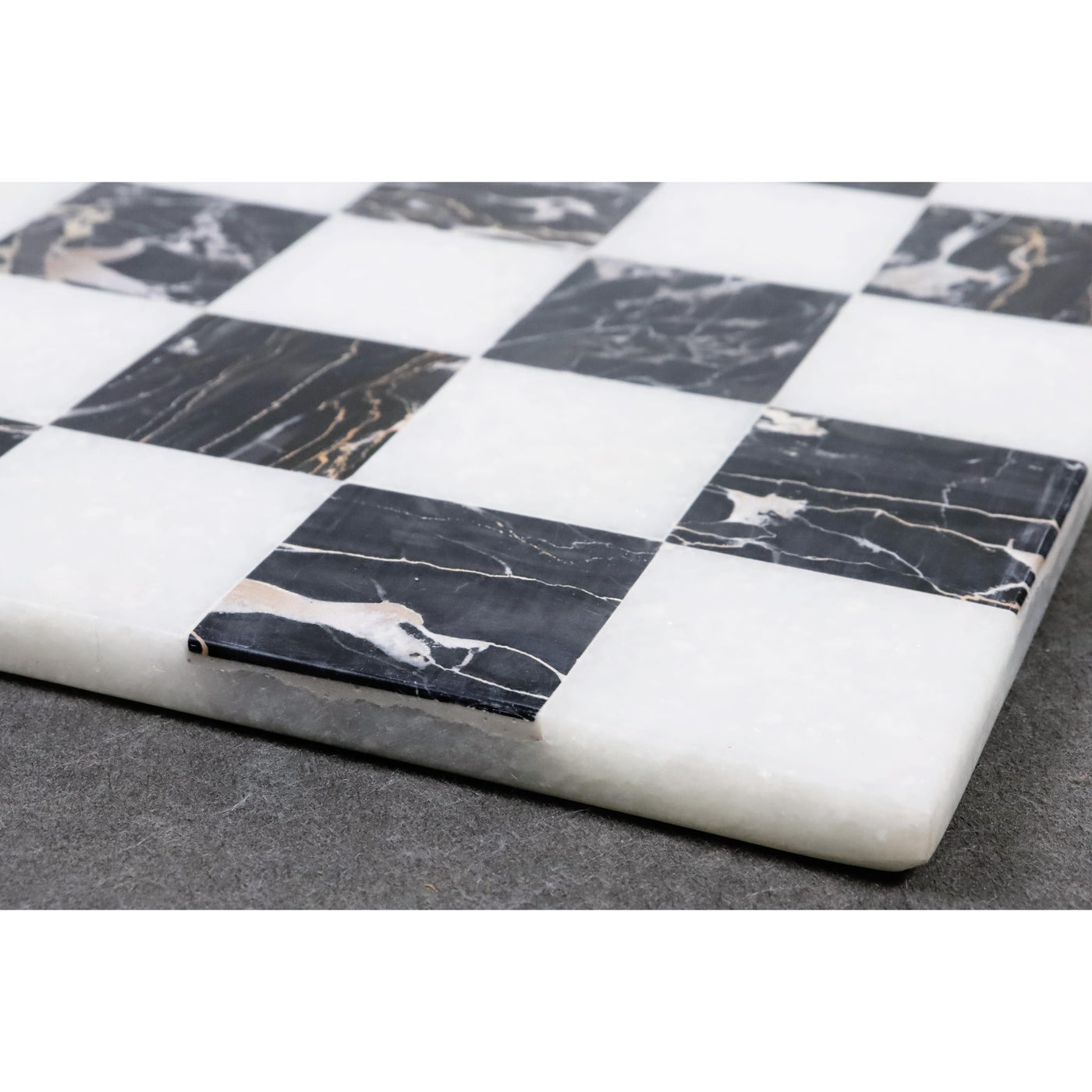 Borderless Stone Luxury Chess Board | Marble Chess Set | Unique Chess Set