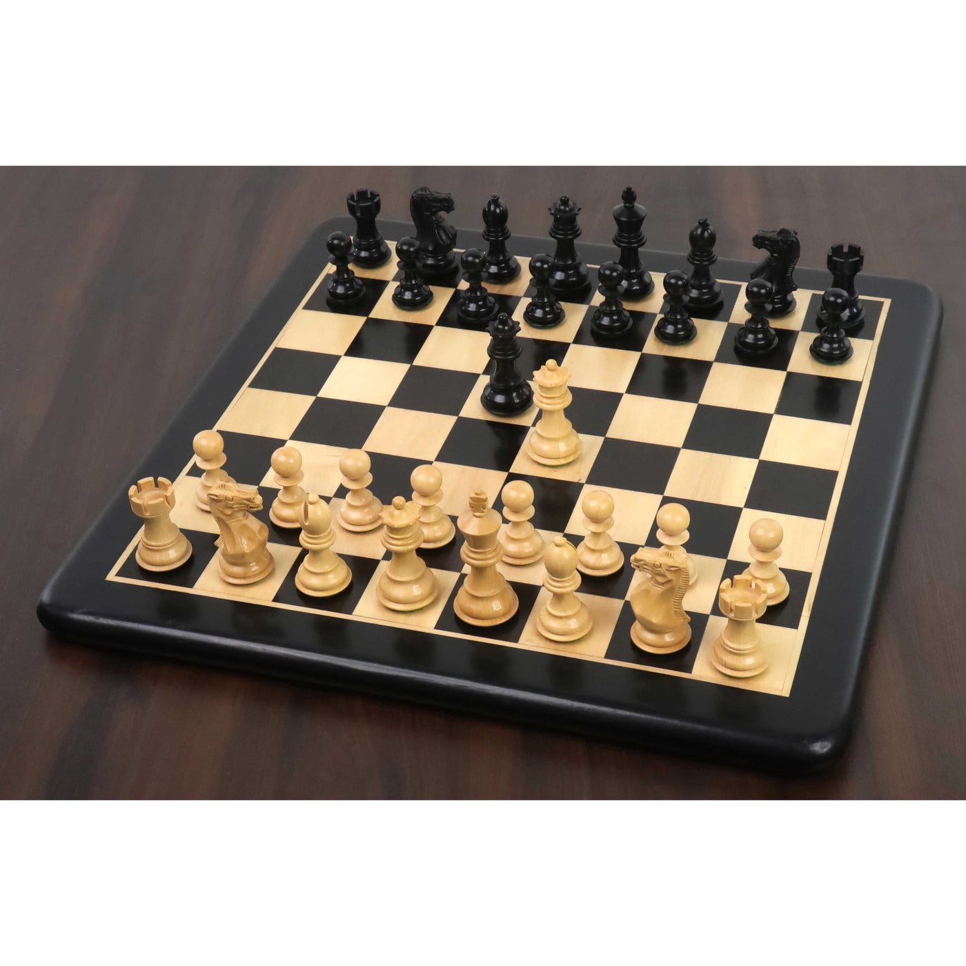 3.1" Pro Staunton Luxury Chess Set - Chess Pieces Only - Triple Weighted Ebony Wood