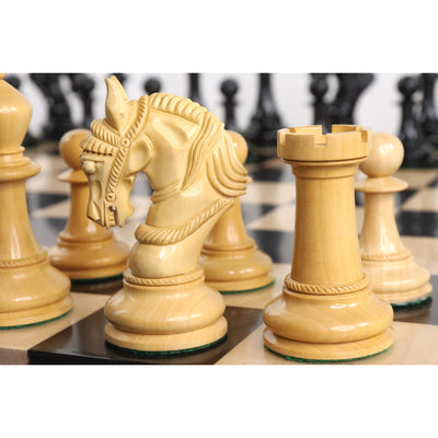 Slightly Imperfect 4.5" Imperator Luxury Staunton Chess Set - Chess Pieces Only - Ebony Wood - Triple Weight