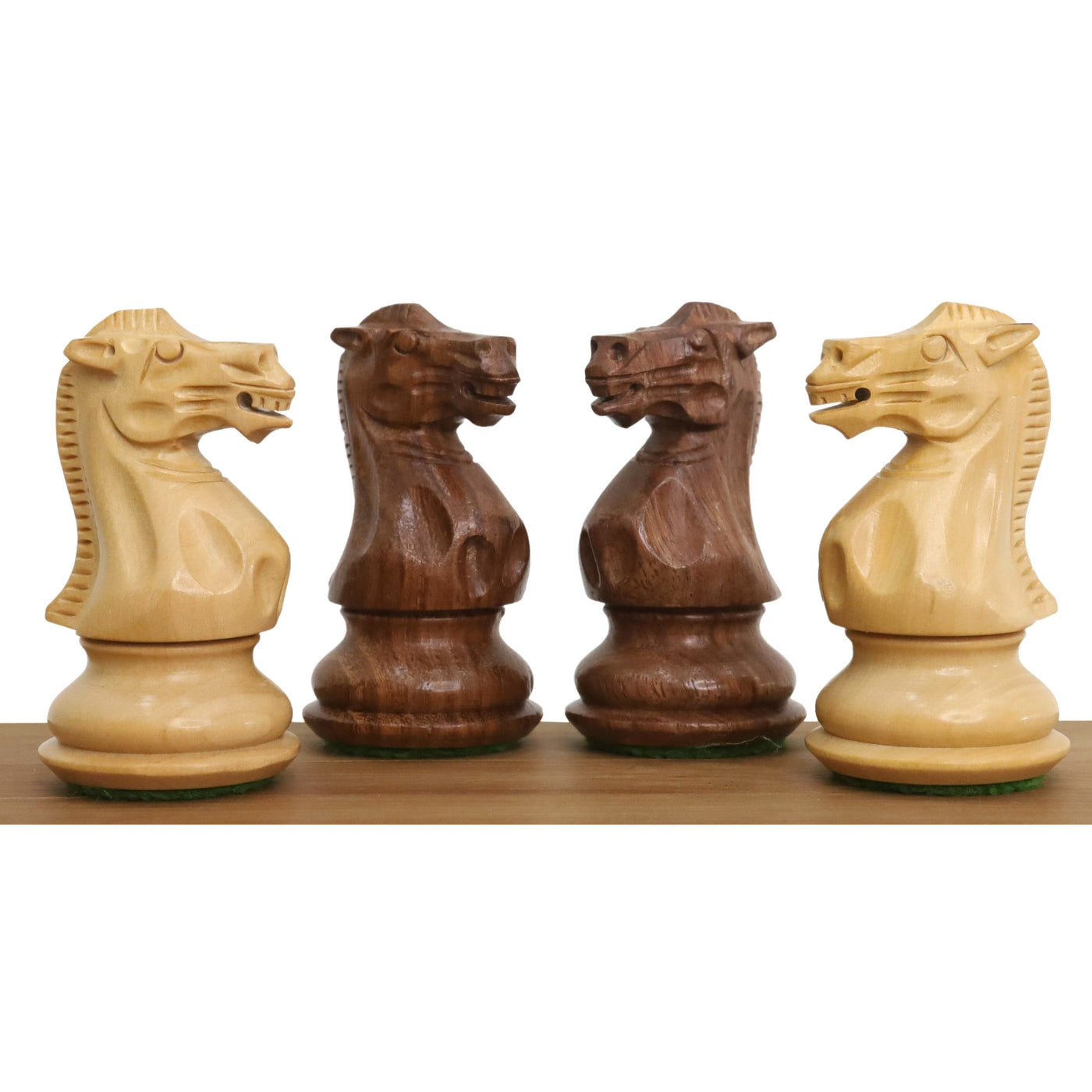 3" Professional Staunton Chess Set - Chess Pieces Only- Weighted Golden Rosewood