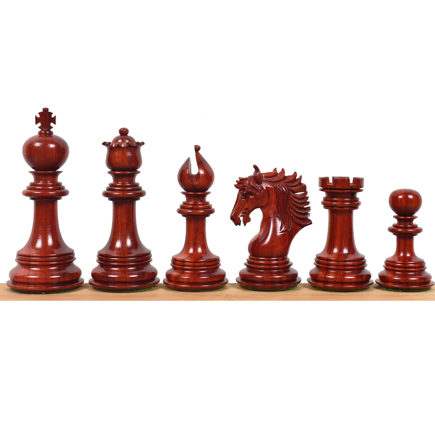 Combo of 4.6" Arthur Luxury Staunton Chess Set - Pieces in Bud Rosewood with Board and Box