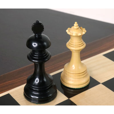Combo of Alexandria Luxury Staunton Triple Weighted Chess set - Pieces in Ebony Wood with 23inches Chessboard and Storage Box