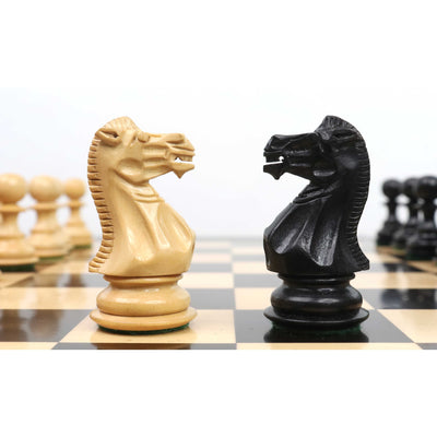 3.1" Pro Staunton Luxury Chess Set - Chess Pieces Only - Triple Weighted Ebony Wood