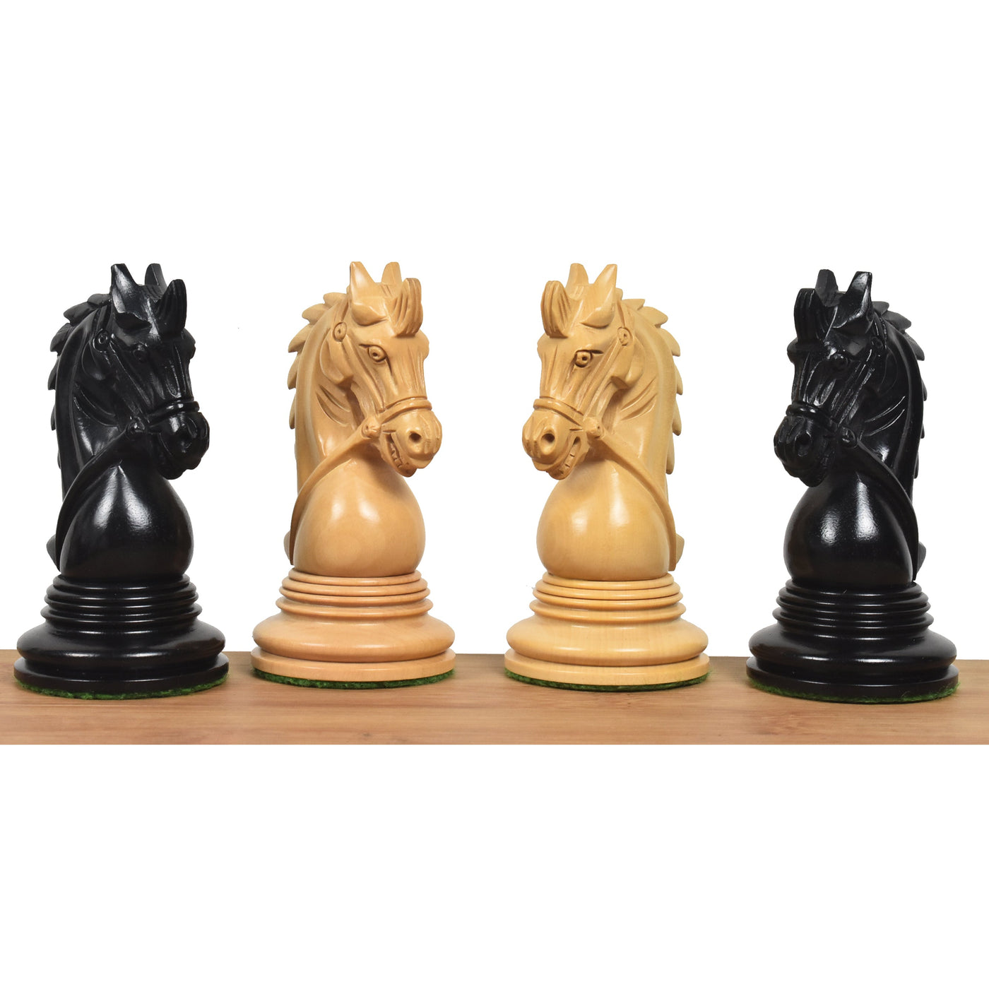 Slightly Imperfect 4.3" Napoleon Luxury Staunton Chess Set - Chess Pieces Only -Triple Weighted Ebony Wood
