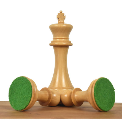 Slightly Imperfect Repro 2016 Sinquefield Staunton Chess Set - Chess Pieces Only - Ebony Wood - Triple Weight