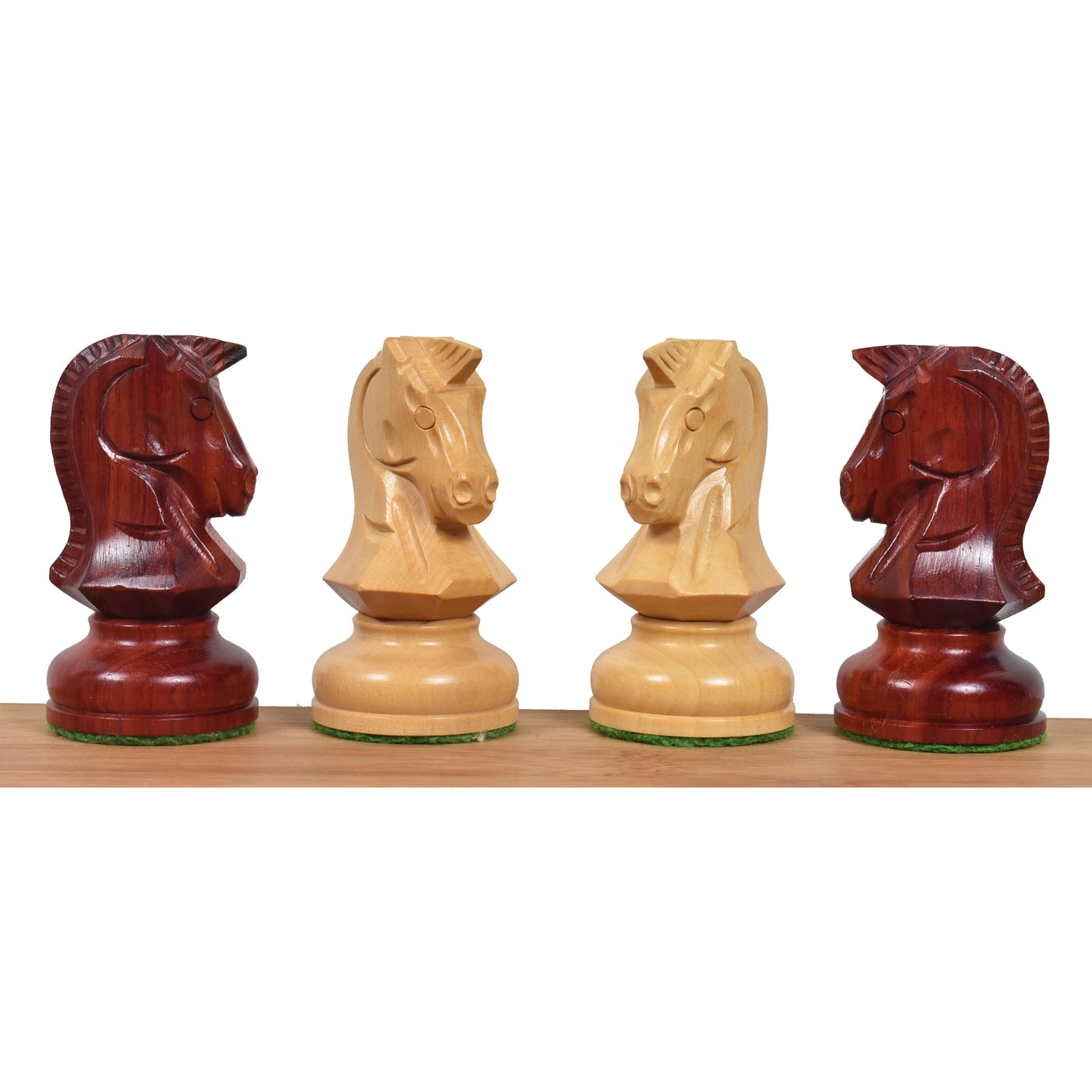 Slightly Imperfect 1970s' Dubrovnik Chess Set - Chess Pieces Only-Triple Weighted Bud Rosewood- 3.8" King