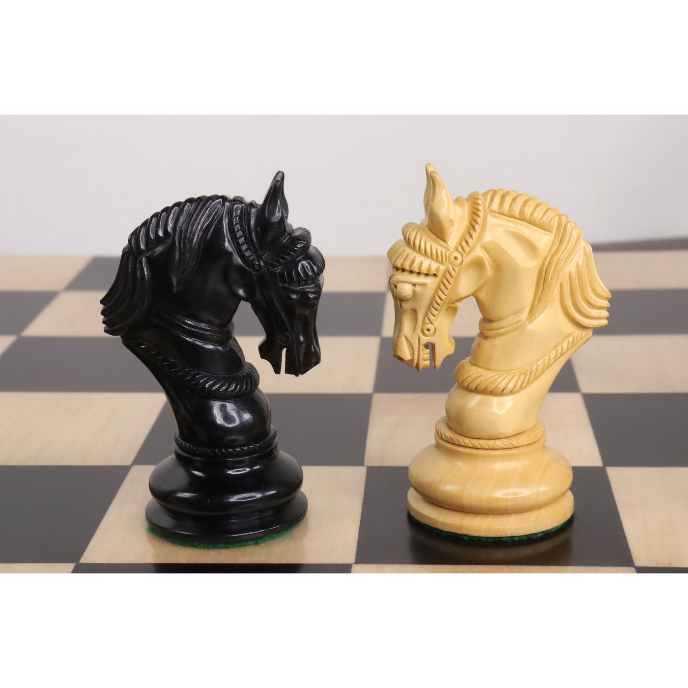 Combo of 4.5" Imperator Luxury Staunton Chess Set - Pieces in Ebony Wood with Board and Box