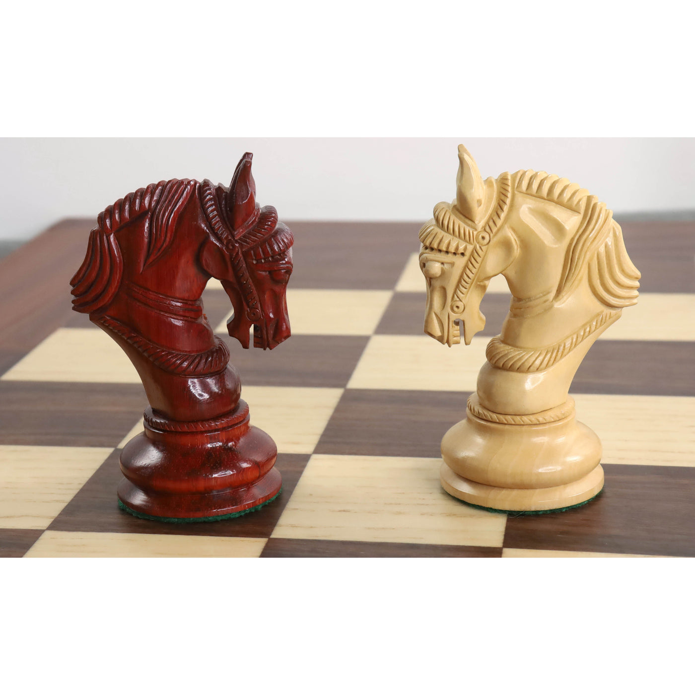 Combo of 4.5" Imperator Luxury Staunton Chess Set - Pieces in Bud Rosewood with Board and Box