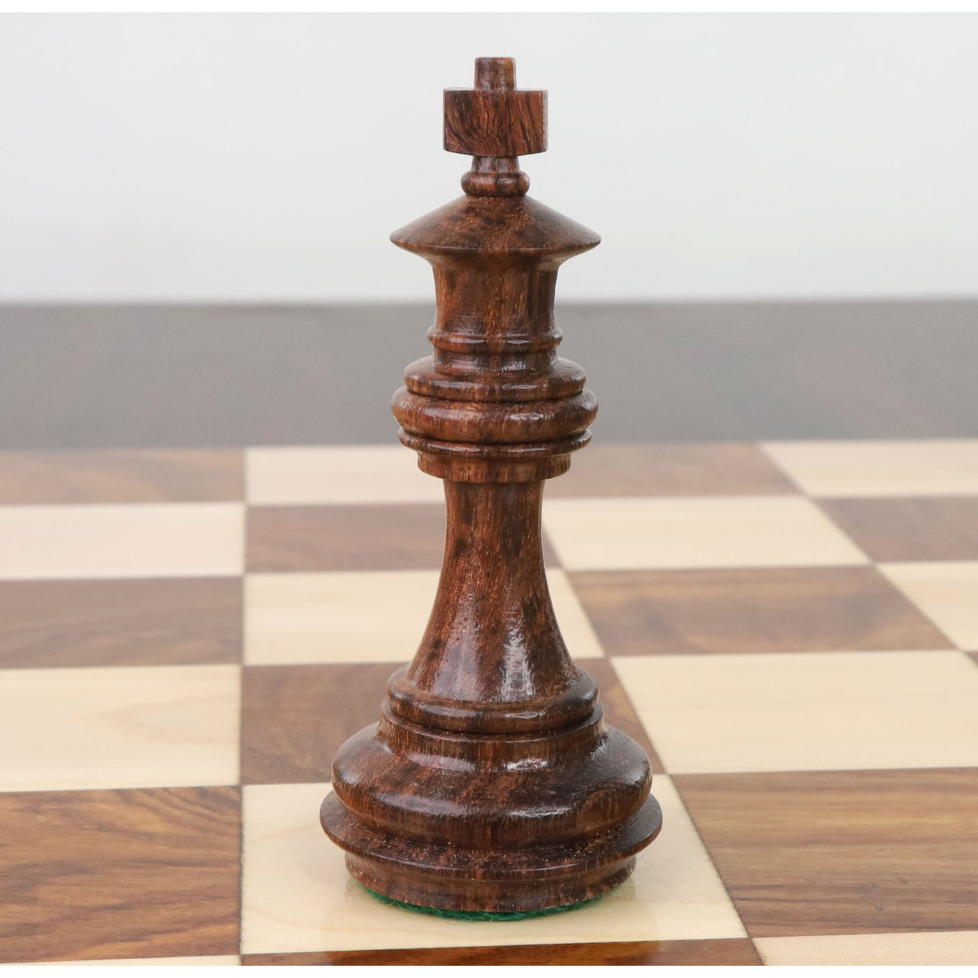 3.4" Meghdoot Series Staunton Chess Set - Chess Pieces Only - Weighted Golden Rosewood