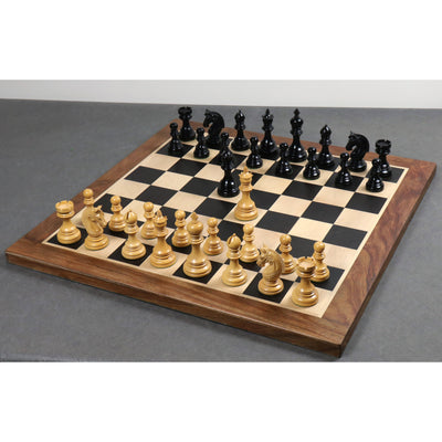 Slightly Imperfect  4.1" Stallion Staunton Luxury Chess Set - Chess Pieces Only - Triple Weighted Ebony Wood