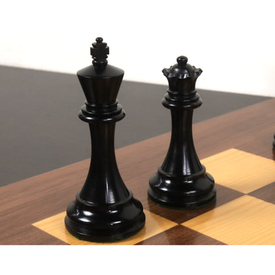 Slightly Imperfect 2021 Sinquefield Cup Reproduced Staunton Chess Set - Chess Pieces Only - Triple weighted Ebony Wood