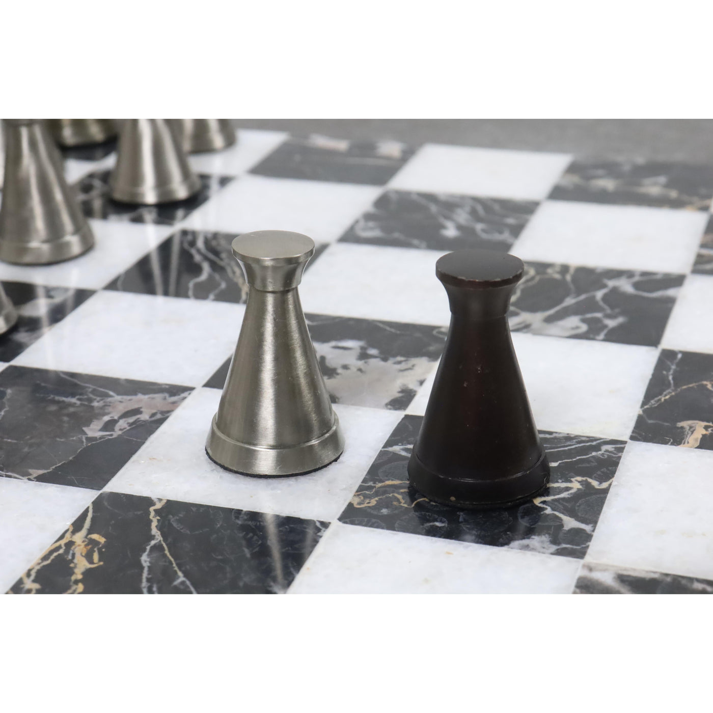 Brass Chess Set combo of 3.1" Tower Chess Pieces