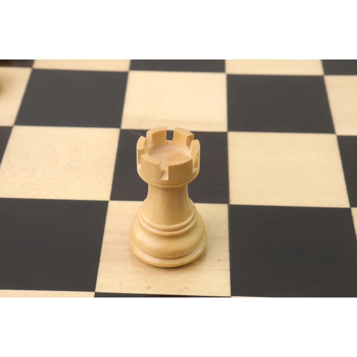 3.1" Russian Zagreb Chess Set - Chess Pieces Only - Weighted Ebonised Boxwood