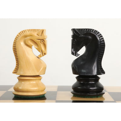3.9" Russian Zagreb 59' Chess Set - Chess Pieces Only - Triple Weighted Ebony Wood