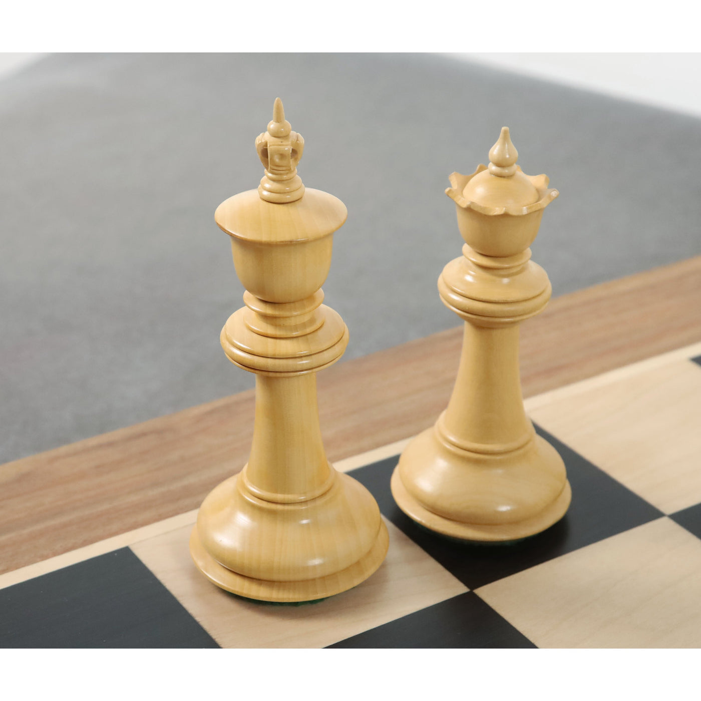 Slightly Imperfect 4.6" Bath Luxury Staunton Chess Set - Chess Pieces Only - Ebony Wood - Triple Weight