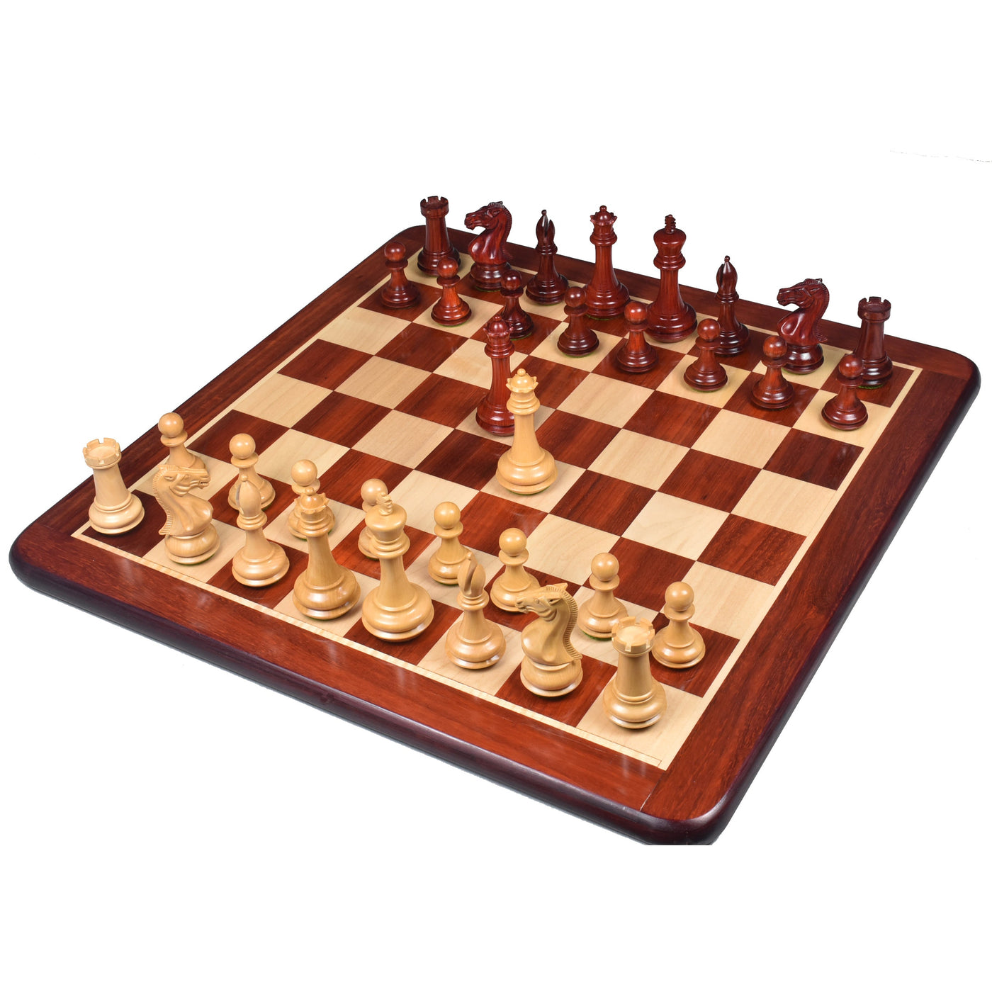 Chamfered Base Staunton Chess Pieces Only set