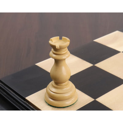 4.6" Medallion Luxury Staunton Chess Set - Chess Pieces Only - Triple Weight Ebony Wood