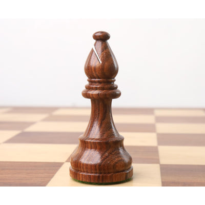 French Lardy Staunton Chess Set - Chess Pieces Only - Weighted Golden Rose wood  - 4 Queens