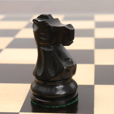 3.25" Reykjavik Series Staunton Chess Set - Chess Pieces Only- Weighted Ebonised Boxwood