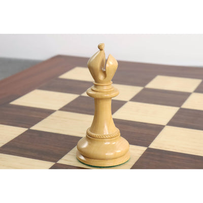 Combo of 4.5" Imperator Luxury Staunton Chess Set - Pieces in Bud Rosewood with Board and Box