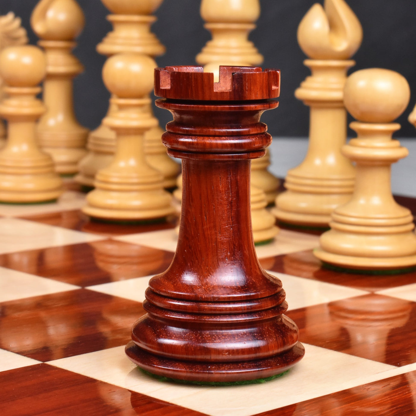 Slightly Imperfect 4.6" Arthur Luxury Staunton Chess Pieces Only set