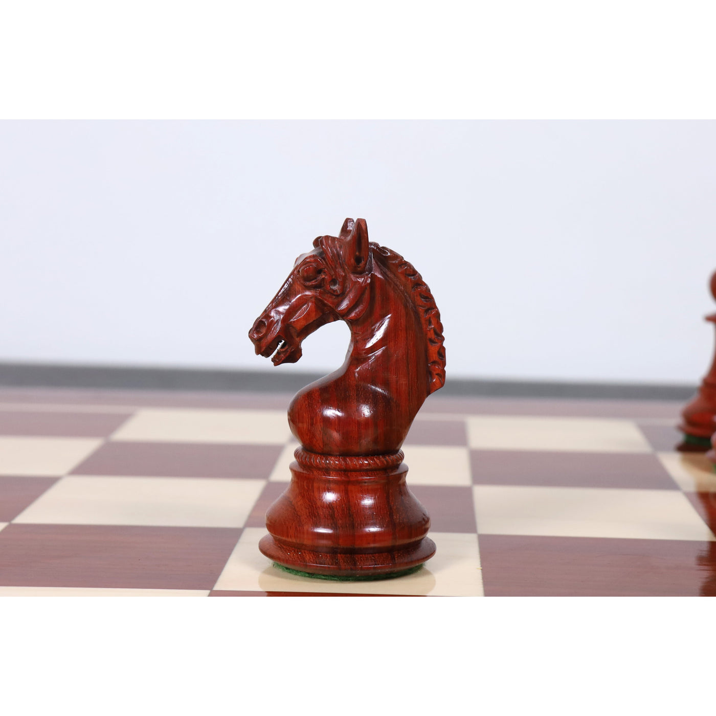 Combo of 4.5" Sheffield Staunton Luxury Chess Set - Pieces in Bud Rosewood with Board and Box
