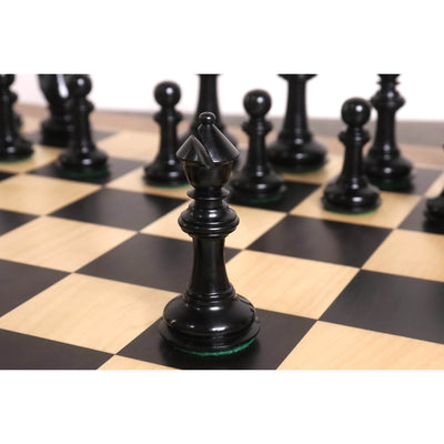4.6" Bath Luxury Staunton Chess Set - Chess Pieces Only - Ebony Wood - Triple Weight