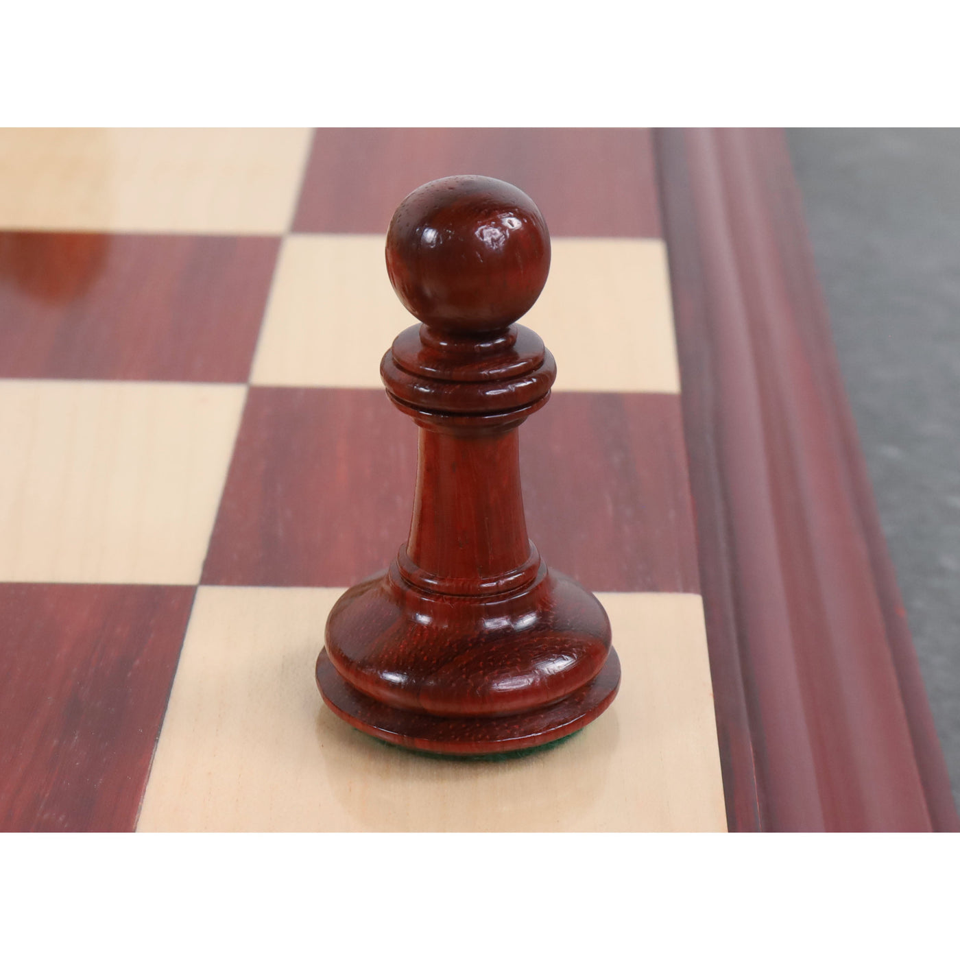 Slightly Imperfect 4.6" Bath Luxury Staunton Chess Set - Chess Pieces Only - Bud Rosewood - Triple Weight
