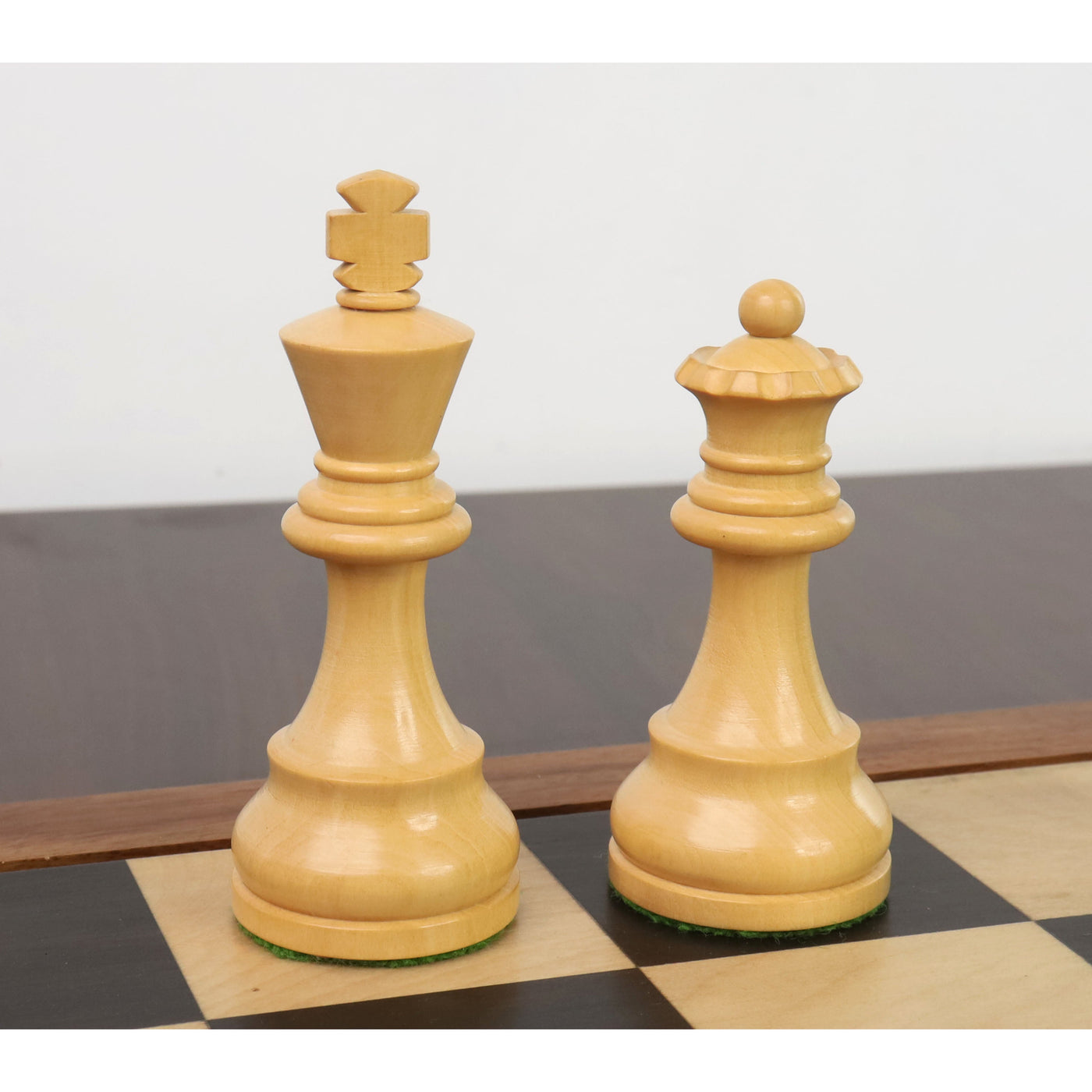 Reproduced French Lardy Staunton Chess Set - Chess Pieces Only - Weighted Wood - 4 Queens