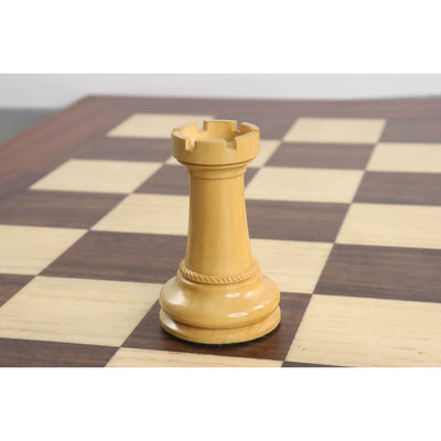 Combo of 4.5" Imperator Luxury Staunton Chess Set - Pieces in Bud Rosewood with Board and Box
