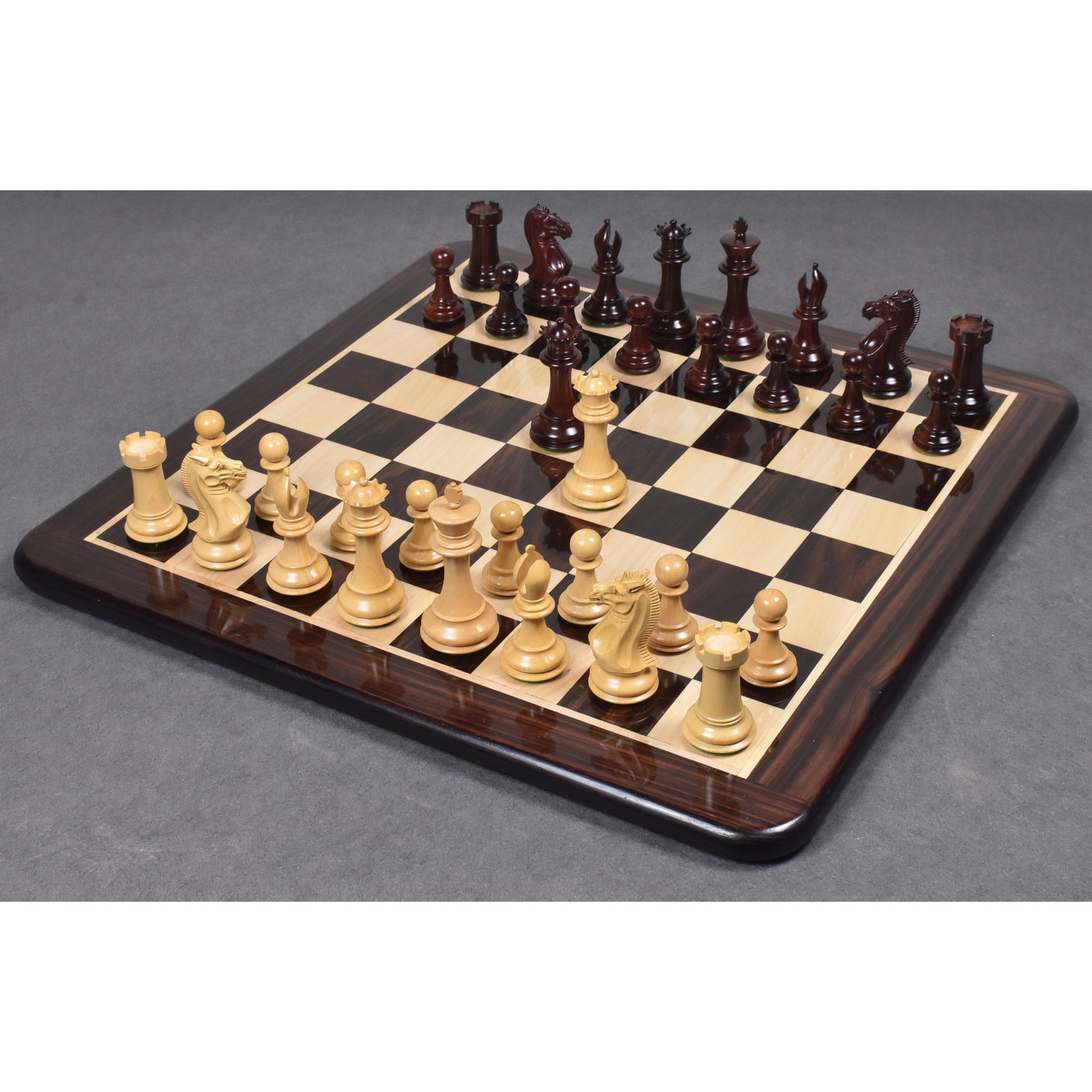 Slightly Imperfect 4.1″ Traveller Staunton Luxury Chess Set - Chess Pieces Only – Triple Weighted Rosewood