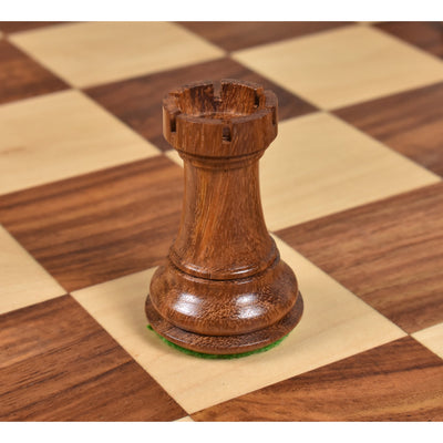 3.6" Professional Staunton Chess Set - Chess Pieces Only- Weighted Golden Rosewood