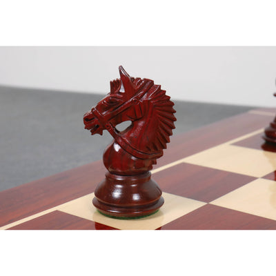 4.2" American Staunton Luxury Chess Set - Chess Pieces Only-Triple Weighted Budrose Wood