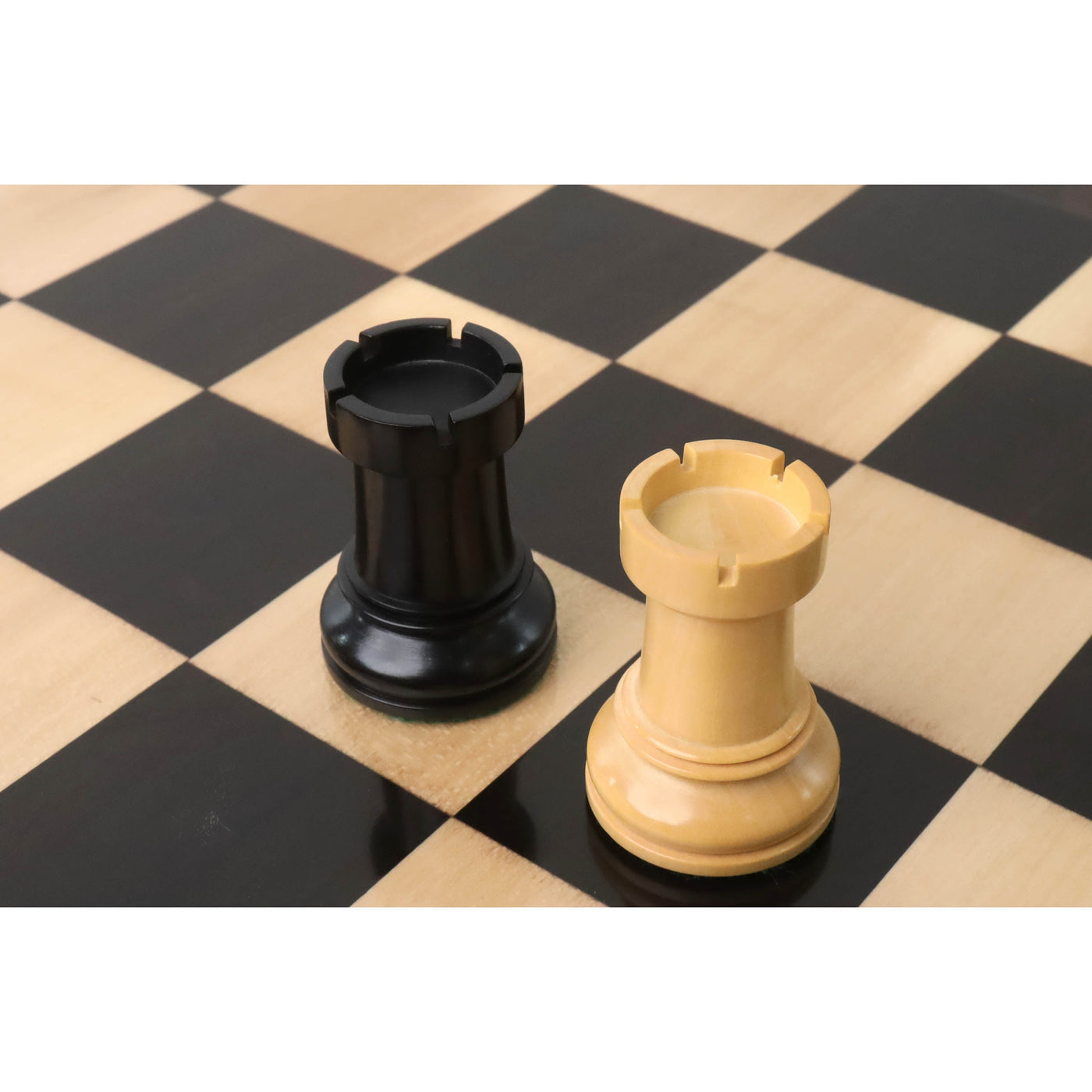 Slightly Imperfect 1950s' Fischer Dubrovnik Chess Set - Chess Pieces Only - Ebony & Boxwood - 3.8 " King