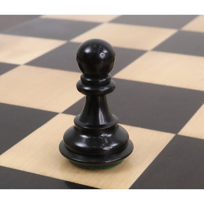 4" Bridle Staunton Luxury Chess Set - Chess Pieces Only - Ebony Wood & Boxwood