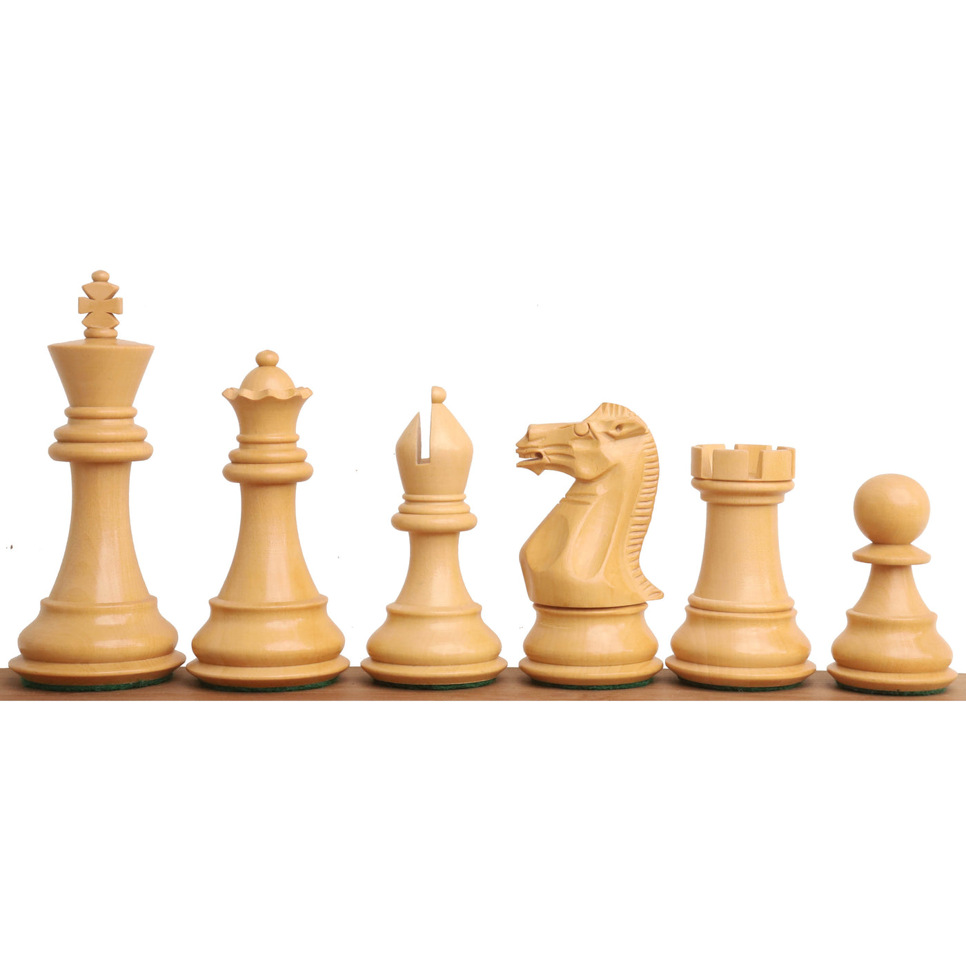 3.9" Professional Staunton Chess Set - Chess Pieces Only - Weighted Budrose wood