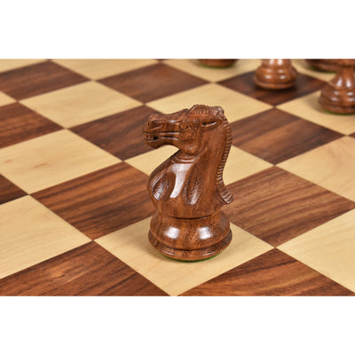 3.6" Professional Staunton Chess Set - Chess Pieces Only- Weighted Golden Rosewood
