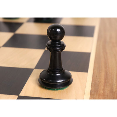 4.6" Bath Luxury Staunton Chess Set - Chess Pieces Only - Ebony Wood - Triple Weight