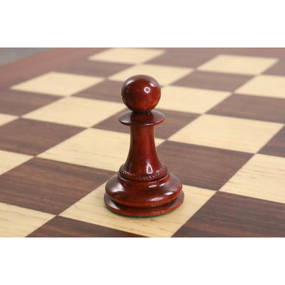 Slightly Imperfect 4.5" Imperator Luxury Staunton Chess Set - Chess Pieces Only - Bud Rosewood -Triple Weight