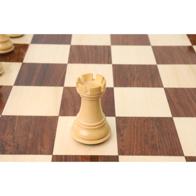 3.9" Professional Staunton Chess Set - Chess Pieces Only - Weighted Rosewood & Boxwood