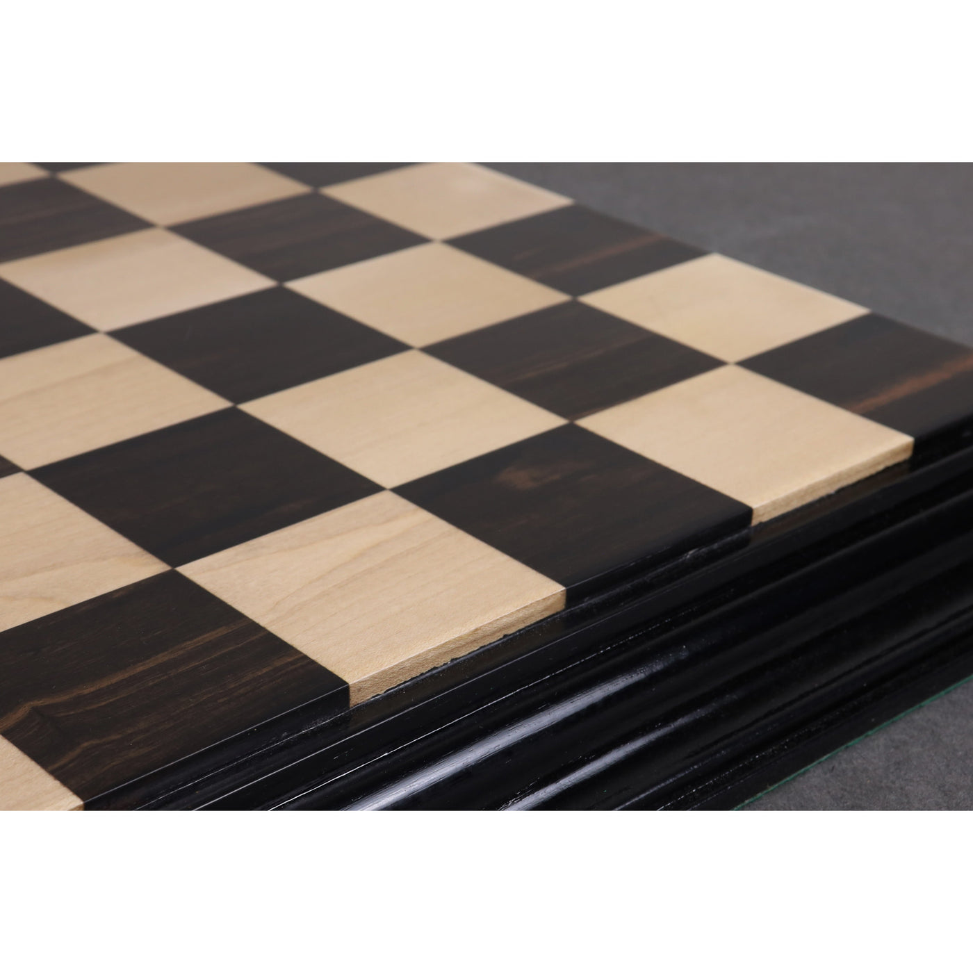 Slightly Imperfect 21" Ebony & Maple Wood Luxury Chess board 