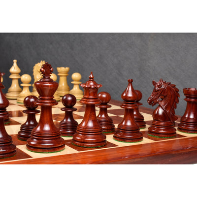 Slightly Imperfect 4.3" Napoleon Luxury Staunton Chess Set - Chess Pieces Only -Triple Weight Bud Rosewood