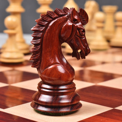 3.7" Emperor Series Staunton Chess Set - Chess Pieces Only- Double Weighted Bud Rosewood